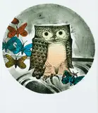 Aldemir Martins, Coruja, 1979, litografia sobre papel