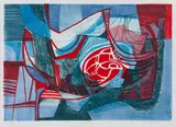 Roberto Burle Marx, Trombetas, 1985, litogravura sobre papel