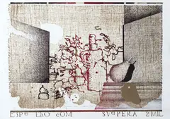 Composição by Ubirajara Ribeiro, 1999, litografia sobre papel, offered Oct 2019