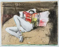 Darel Valença Lins, A Leitura, 1984, litografia sobre papel