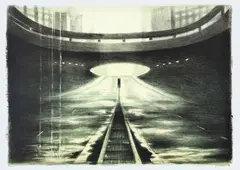 Túnel José Roberto Fanganiello Melhem (Avenida Paulista) by Gregório Gruber, litografia sobre papel, offered Oct 2019