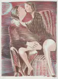 Rubens Gerchman, Sofá Vermelho, 1985, litografia sobre papel