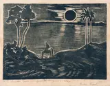 Oswaldo Goeldi, Caçador de Esmeraldas, 1958, xilogravura sobre papel