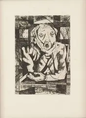 Homem na Janela by Candido Portinari, 1946, gravura a água-forte sobre papel, offered Oct 2019