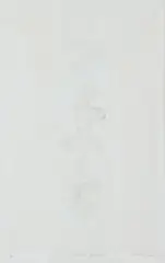 Gravura Branca by Isabel Pons, 1961, técnica mista sobre papel, offered Oct 2019