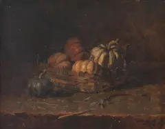 Morangas by Edgar Oehlmeyer, 1944, óleo sobre madeira, offered Oct 2019