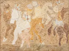 Crianças no Cavalo by Thomaz Ianelli, óleo sobre tela, offered Oct 2019