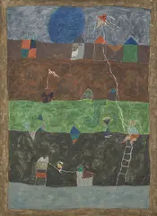 Sol Azul by Thomaz Ianelli, óleo sobre tela, offered Oct 2019