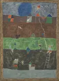Thomaz Ianelli, Sol Azul, óleo sobre tela