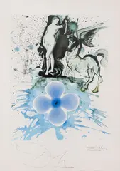 Sem Título by Salvador Dalí, litogravura sobre papel, offered Oct 2019