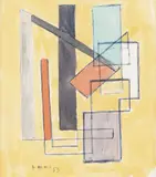 Leopoldo Raimo, Sem Título, 1953, técnica mista sobre papel