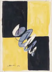 Sem Título by Leopoldo Raimo, 1956, nanquim, aquarela e caneta hidrográfica sobre papel, offered Oct 2019