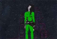 Mulher de Verde by Sérgio Romagnolo, óleo sobre tela, offered Oct 2019