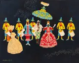 Manezinho Araújo, Carnaval, 1972, óleo sobre tela