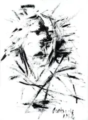 Sem Título by None Andrade, 1968, óleo sobre papel, offered Oct 2019