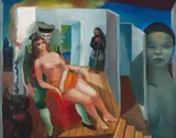 Cena de Espanha by Di Cavalcanti, 1967, óleo sobre tela, offered Oct 2019