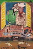 O Fim do Trabalhador by José Antônio da Silva, 1982, óleo sobre placa, offered Oct 2019