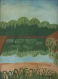 Amadeo Lorenzato, Paisagem, 1979, óleo sobre placa