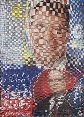Políticos da Série O Debate by Jarbas Lopes, plastico e carpetes trançados, offered Oct 2019