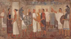 Cena Romana by Dario Mecatti, óleo sobre tela, offered Oct 2019