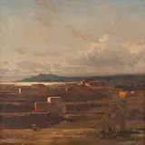 Paisagem Toscana by Dario Mecatti, óleo sobre tela, offered Oct 2019