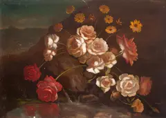 Flores by Orlando Teruz, 1940, óleo sobre tela, offered Aug 2019