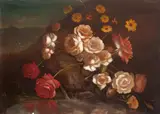Orlando Teruz, Flores, 1940, óleo sobre tela