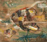 Mário Agostinelli, Peixe, óleo sobre madeira