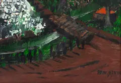 Sem Título by Ranchinho, 1979, óleo sobre placa, offered Aug 2019