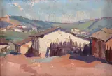 Paulo Valle Junior, Cidadezinha do Interior, óleo sobre madeira