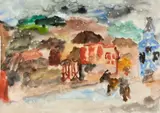 Thomaz Ianelli, Paisagem, aquarela sobre papel
