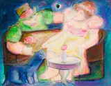 Helenos Silva, Idilio II, 1990, óleo sobre tela