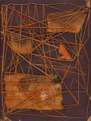 Trama Ativa by Norberto Nicola, Colagem e fios de lã sobre aglomerado, offered Aug 2019