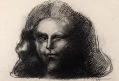 Mulher by Marcelo Grassmann, 1980, carvão sobre papel, offered Aug 2019