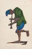 Clóvis Graciano, Músico, 1970, guache sobre papel