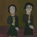 Elza O. S., Mulheres, 1965, óleo sobre placa