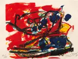 Karel Appel, Sem Título, 1961, litogravura sobre papel