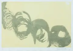 Sem Titulo by Tomie Ohtake, 1989, gravura em metal sobre papel, offered Aug 2019