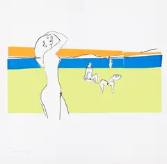 Sem Título by Oscar Niemeyer, serigrafia sobre papel, offered Aug 2019