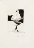 Aldemir Martins, Abajur, 1950, litografia sobre papel