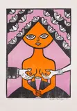 Antonio Henrique Amaral, Madona, do álbum O Meu e o Seu, 1967, xilogravura sobre papel