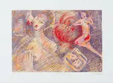 Rubens Gerchman, Eu te Amo, litografia sobre papel