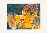Rubens Gerchman, O Beijo, 1981, litografia sobre papel