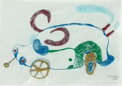 Marepe, Sem Título, 2003, gliter e cola sobre papel