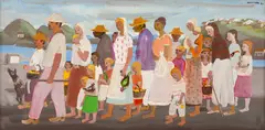 Sem Título by Fulvio Pennacchi, 1980, óleo sobre placa, offered Aug 2019