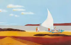 Sem Título by Manezinho Araújo, 1977, óleo sobre tela, offered Aug 2019
