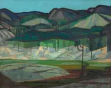 Inimá de Paula, Paisagem, óleo sobre tela