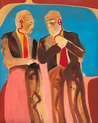 Sem Título by Siegbert Franklin, 1981, acrílica sobre tela, offered Aug 2019