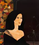 Rodrigo De Haro, Figura Feminina, 1985, óleo sobre placa