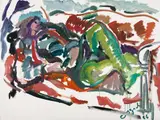 Antonio Helio Cabral, Sem Título, 1988, óleo sobre tela